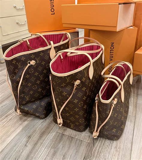 louis vuitton neverfull sizes comparison